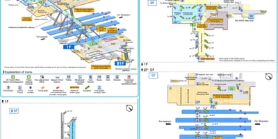 Hiroshima estación de tren mapa
