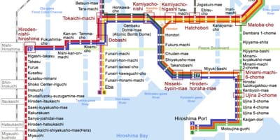 Jr hiroshima estación mapa